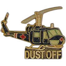 UH-1 Huey Helicopter Dust Off Pin 2&quot; - £8.94 GBP