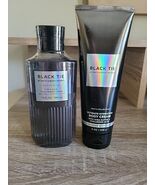 2 NEW Bath &amp; Body Works Mens BLACK TIE Body Cream 8 OZ + Body Wash 10 OZ - €18,21 EUR