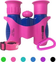 Kids Binoculars Pink 8X21 - Girls Gift Age 3-12, Shockproof Compact, Neck Strap. - £33.52 GBP