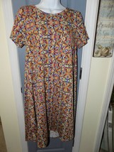 LuLaRoe Multi-Colored Circle Print Carly Dress Size XS Women&#39;s EUC - £18.97 GBP