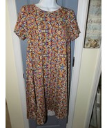 LuLaRoe Multi-Colored Circle Print Carly Dress Size XS Women&#39;s EUC - £18.90 GBP