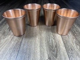 Copper Woodford Reserve Mint Julep Souvenir Drinking Cup 10 oz Lot of 4 - £20.45 GBP