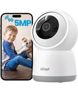 Iegeek 5Mp Indoor Camera, 5G/2.4G Wifi Cameras For Home, Works With Alexa - €32,34 EUR