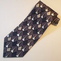 Mulberry Marina By The Sea Thai Silk Geometric Tie - $14.99