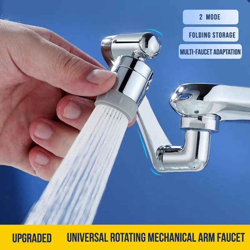  swivel robotic arm swivel extension faucet aerator kitchen sink faucet extender 2water thumb200