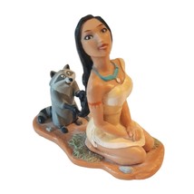 Pocahontas Meeko Braiding Hair Vtg Disney Applause Deco Pac Figurine Cake Topper - $12.19