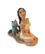 Pocahontas Meeko Braiding Hair Vtg Disney Applause Deco Pac Figurine Cak... - £9.32 GBP