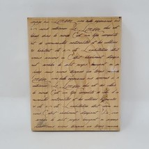 Stampabilities Le London Script TR1008 Wood Rubber Stamp Background 2004 - $14.84