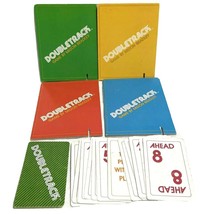 Game Parts Pieces Doubletrack 1981 Milton Bradley Replacement 30 Cards 4 Screens - $3.39