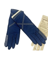 Vintage Driving Gloves Womens One Size Fits Navy Blue Winterlovers Final... - $38.08 CAD