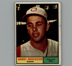 1961 Topps Baseball Harry Anderson #76 Cincinnati Reds - £2.45 GBP