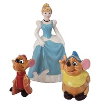 Vintage Cinderella Jack &amp; Gus Walt Disney Productions Porcelain Figurines Set - £28.69 GBP