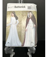 Butterick B4377 Cotehardie Medieval Historical Costume Dress &amp; Cape Sew ... - $12.71 CAD