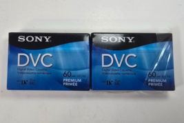 NEW 2 Pack SONY DVM60PRR Premium MiniDV 60min Digital Video Cassettes - $180.18 MXN