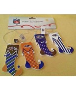 NFL Baltimore Ravens Team Ornament Set of 4 Stockings NEW - £22.01 GBP