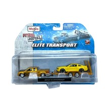 Maisto Transport 2004 Ford F-150 Pickup Truck 2010 Ford Mustang GT Trailer 1/64 - £126.28 GBP