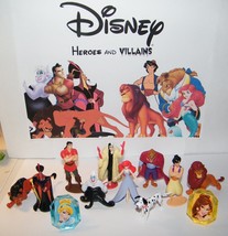 Disney Villains and Heroes Party Favors Goody Bag Fillers Set of 10 + 2 Rings - £12.51 GBP