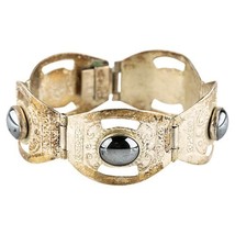 Mexico Argent Sterling Marcassite Cabochon Manchette / Charnière Plaque ... - $3,759.26 MXN