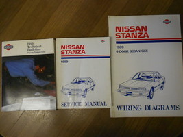 1989 Nissan Stanza 4 Porte Sedan Service Atelier Réparation Manuel Set U... - £44.19 GBP