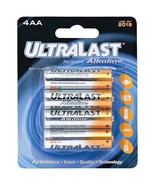 Ultralast ULA4AA ULA4AA AA Alkaline Batteries, 4 pk - $35.65 CAD