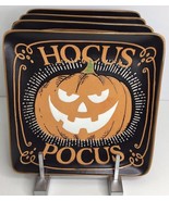 4 Salad Plates Eli Ana Halloween Haunted Pumpkin Pumpkin Trick or Treat ... - $70.34 CAD