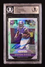 Stefon Diggs Signed 2015 Panini Prizm Prizms #285 RC (BGS) - £197.05 GBP