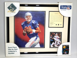 1995 Drew Bledsoe New England Patriots Framed Lithograph Art Print Photo - £19.83 GBP