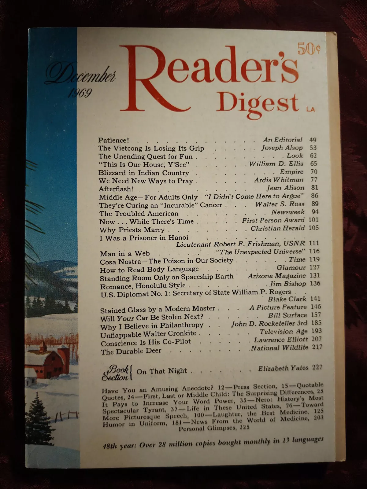 Reader&#39;s Digest, December 1969 - £5.53 GBP