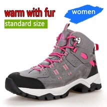 Hiking Shoes Men Winter Outdoor Sports Climbing Shoes hunting shoes Warm women T - £98.73 GBP