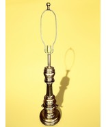 Vintage Stiffel Solid Brass Column Table 38&quot; Lamp Heavy Hollywood Regenc... - $148.49