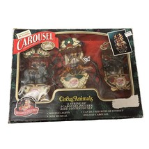 1993 Mr. Christmas Circus Animals Ornaments Moving Lights Mechanical Box... - $26.72