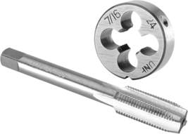 7/16&quot;-24 UNF Tap and Die Set, 7/16 X 24 UNF Machine Thread Tap and Round - €34,84 EUR