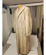 Gorgeous Long Blonde Genuine Mink Coat Dworkins Size Large - €306,85 EUR