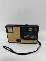 Kodak Disc 3100 Camera Gold and Black Vintage 1980&#39;s Parts or Repair Only w Disk - £15.14 GBP