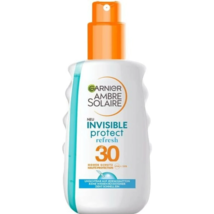 Garnier Ambre Solaire INVISIBLE PROTECT Refresh spray 200ml SPF30 FREE S... - £21.28 GBP