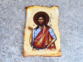 Orthodox Christian Icon of Saint John the Baptist, Jovan Orthodox Christ... - $13.00