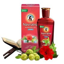 Navratna Ayurvedic Cool Oil | with 9 Active Herbal Ingredients | Relaxing Head M - $11.25