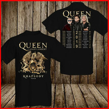 Queen And Adam Lambert Rhapsody Concert Tour 2019 T-Shirt 2 Sides Cotton Men Shi - £15.04 GBP+