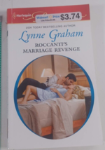 roccanti&#39;s marriage revenge by lynne graham novel fiction paperback good - £4.67 GBP