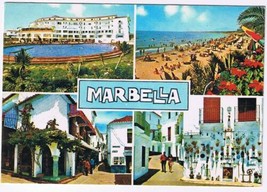 Spain Postcard Marabella Multi View Costa Del Sol - £1.69 GBP