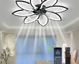 35-Inch Modern Lighted Ceiling Fans With Remote Control, Low Profile Cei... - £141.58 GBP