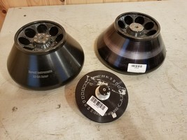TWO Sorvall SS-34 8-Place Fixed Angle Rotors w/ ONE Lid - USED UNTESTED - $312.82