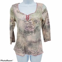 One World Womens  Shirt  Medium  Multi Color  - $11.88