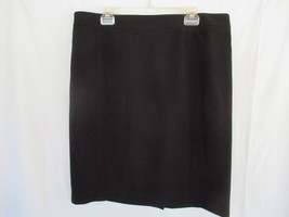 LOFT Ann Taylor skirt pencil straight Size 18 black unlined knee length - $10.99