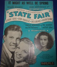  It Might As Well Be Spring Rodgers &amp; Hammerstein’s State Fair Sheet Music 1945 - £4.49 GBP