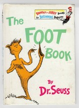 VINTAGE 1993 Dr Seuss The Foot Book Children&#39;s Hardcover Book - £11.68 GBP
