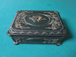 Vintage Mid Century Plastic Jewelry Box 2 X 6 X 4&quot; Original - £58.14 GBP