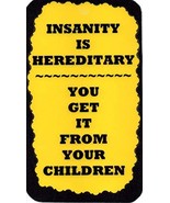 Ron&#39;s Hang Ups Giant 4&quot; x 6&quot; Refrigerator Magnets Insanity is Hereditary... - $7.99