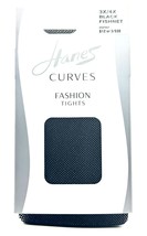 Hanes Curves Fishnet Womens Fashion Tights, Size 3X/4X, BLACK FISHNET - ... - £7.46 GBP