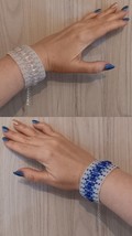 Handmade beaded wide cuff bracelet. Gift for mother, daughter, wife, ann... - $25.00